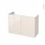 Meuble De Salle De Bains Sous Vasque Keria Ivoire 2 Portes Cotes Decors L100 X H70 X P40 Cm