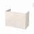 Meuble De Salle De Bains Sous Vasque Keria Ivoire 2 Portes Cotes Decors L100 X H70 X P50 Cm