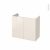 Meuble De Salle De Bains Sous Vasque Keria Ivoire 2 Portes Cotes Decors L80 X H70 X P40 Cm