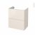 Meuble De Salle De Bains Sous Vasque Keria Ivoire 2 Tiroirs Cotes Decors L60 X H70 X P40 Cm