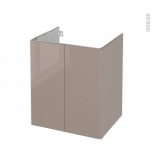 Meuble De Salle De Bains Sous Vasque Keria Moka 2 Portes Cotes Decors L60 X H70 X P50 Cm