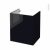 Meuble De Salle De Bains Sous Vasque Keria Noir 2 Portes Cotes Decors L60 X H70 X P50 Cm