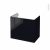 Meuble De Salle De Bains Sous Vasque Keria Noir 2 Portes Cotes Decors L80 X H70 X P50 Cm