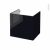 Meuble De Salle De Bains Sous Vasque Keria Noir 2 Tiroirs Cotes Decors L60 X H57 X P50 Cm