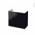 Meuble De Salle De Bains Sous Vasque Keria Noir 2 Tiroirs Cotes Decors L80 X H70 X P40 Cm