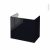 Meuble De Salle De Bains Sous Vasque Keria Noir 2 Tiroirs Cotes Decors L80 X H70 X P50 Cm