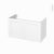 Meuble De Salle De Bains Sous Vasque Static Blanc 2 Portes Cotes Decors L100 X H57 X P50 Cm