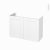 Meuble De Salle De Bains Sous Vasque Static Blanc 2 Portes Cotes Decors L100 X H70 X P40 Cm