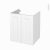 Meuble De Salle De Bains Sous Vasque Static Blanc 2 Portes Cotes Decors L60 X H70 X P50 Cm