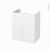 Meuble De Salle De Bains Sous Vasque Static Blanc 2 Portes Cotes Decors L60 X H70 X P40 Cm