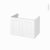 Meuble De Salle De Bains Sous Vasque Static Blanc 2 Portes Cotes Decors L80 X H57 X P50 Cm