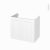 Meuble De Salle De Bains Sous Vasque Static Blanc 2 Portes Cotes Decors L80 X H70 X P50 Cm