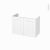 Meuble De Salle De Bains Sous Vasque Static Blanc 2 Portes Cotes Decors L80 X H57 X P40 Cm