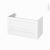 Meuble De Salle De Bains Sous Vasque Static Blanc 2 Tiroirs Cotes Decors L100 X H57 X P50 Cm