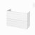 Meuble De Salle De Bains Sous Vasque Static Blanc 2 Tiroirs Cotes Decors L100 X H70 X P40 Cm