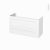 Meuble De Salle De Bains Sous Vasque Static Blanc 2 Tiroirs Cotes Decors L100 X H57 X P40 Cm