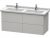 Meuble Double Vasque Duravit L-Cube suspendu 1220×469 mm Pin Argent LC626903131