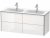 Meuble Double Vasque Duravit XSquare pour ME by Starck 233613 Gris Dolomite Brillant 560x1280x478mm