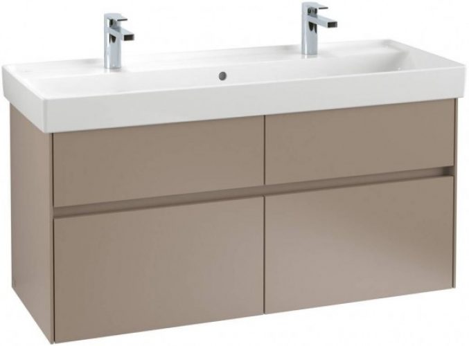 Meuble Double Vasque Villeroy and Boch Collaro Suspendu 1154x444x546mm