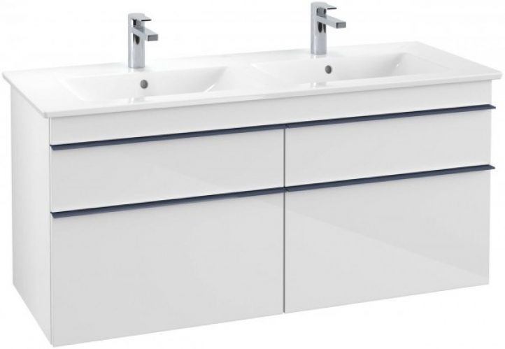 Meuble Double Vasque Villeroy et Boch Legato LED 1400x550x500mm Orme Impresso B155L0PN
