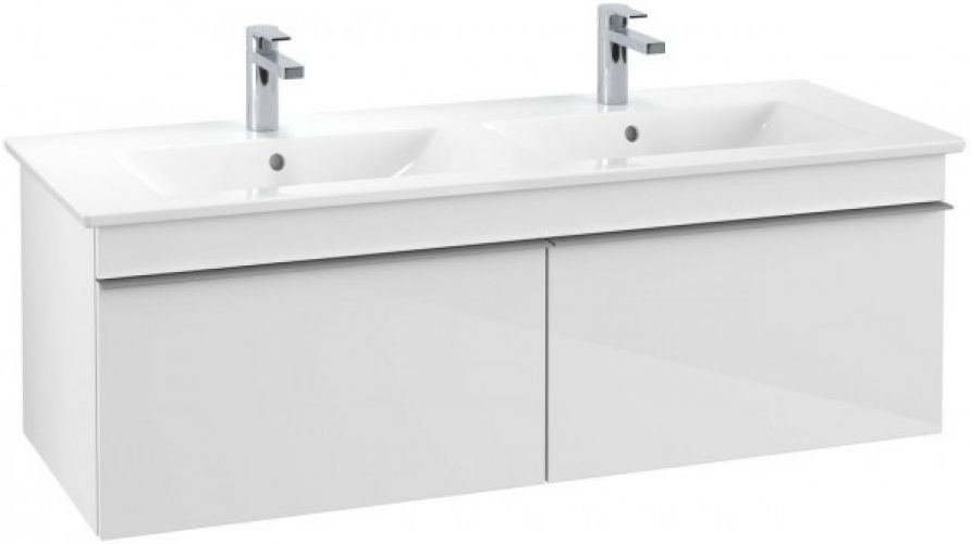 Meuble Double Vasque Villeroy et Boch Venticello 1253x420x502mm Orme Impresso A93903PN