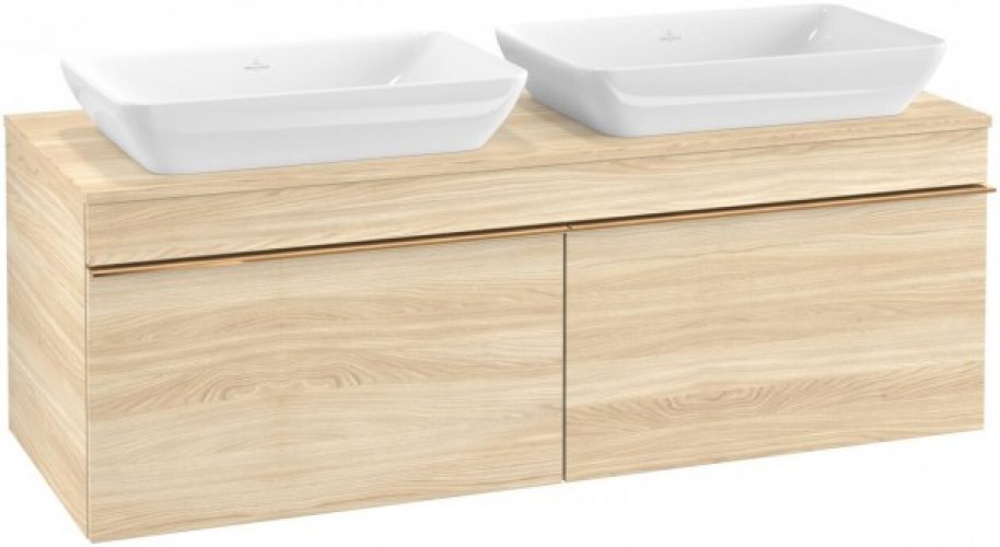 Meuble Double Vasque Villeroy et Boch Venticello 1257x436x502 mm Orme Impresso