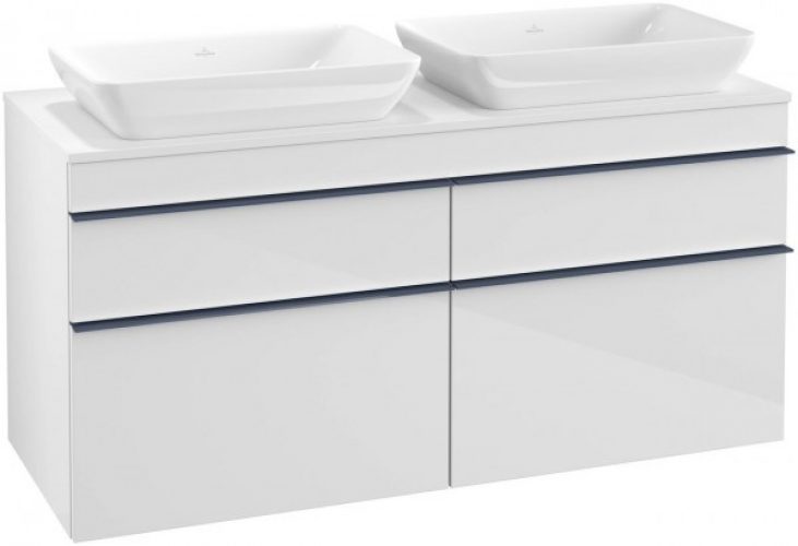 Meuble Double Vasque Villeroy et Boch Venticello XXL 1257x606x502mm Orme Impresso A94404PN