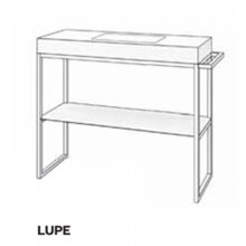Meuble en métal avec plan vasque LUPE Doccia
