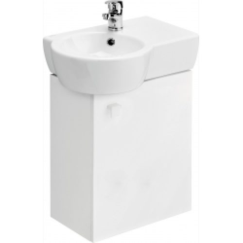 Meuble gain de place + vasque à gauche Nano