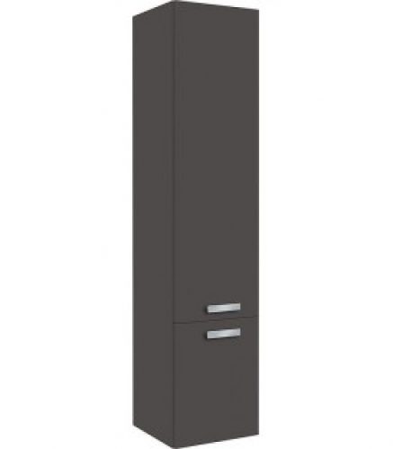 Meuble haut Serie MAB 2 portes anthracite brillant ouverture droite lxHxP 350x1585x370x mm