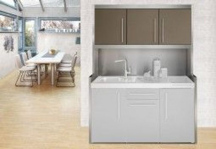 Meuble Haut Studioline D en Métal pour Kitchenette Stengel 120 et 150 cm (Pls Coloris)