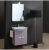 MEUBLE LAVABO SUSPENDU AVEC MIROIR APPLIQUE VIOLET MAT 56CM