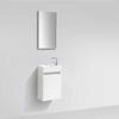 Meuble lave-main salle de bain design SIENA largeur 40 cm, blanc laqué