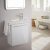 Meuble lave-mains pour wc blanc avec porte…