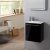 Meuble lave-mains pour wc noir design avec…