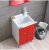 MEUBLE-LAVOIR 50×50 POUR BUANDERIE ROUGE MAT