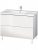 Meuble Pour Lavabo Encastrable Duravit L-Cube à poser 1020×481 mm Pin Argent LC660203131