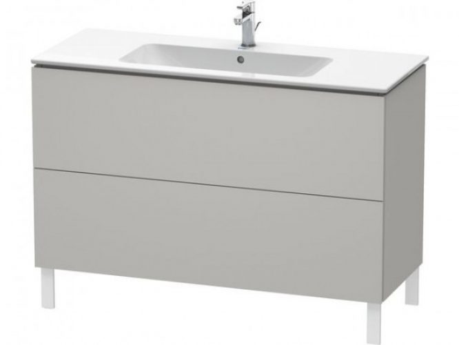 Meuble Pour Lavabo Encastrable Duravit L-Cube à poser 1220×481 mm Pin Argent LC662803131