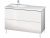 Meuble Pour Lavabo Encastrable Duravit L-Cube à poser 1220×481 mm Pin Argent LC660303131