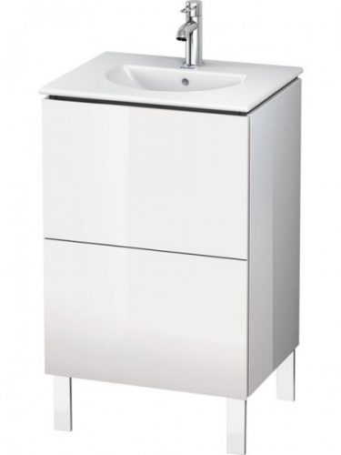 Meuble Pour Lavabo Encastrable Duravit L-Cube à poser 520×419 mm Pin Argent