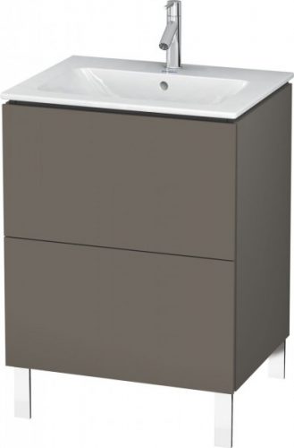 Meuble Pour Lavabo Encastrable Duravit L-Cube à poser 620×481 mm Pin Argent LC662503131