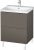 Meuble Pour Lavabo Encastrable Duravit L-Cube à poser 620×481 mm Pin Argent LC660003131