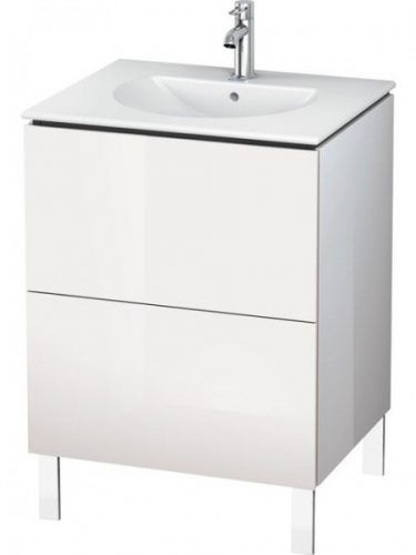 Meuble Pour Lavabo Encastrable Duravit L-Cube à poser 620×514 mm Pin Argent