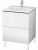 Meuble Pour Lavabo Encastrable Duravit L-Cube à poser 620×514 mm Pin Argent