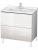 Meuble Pour Lavabo Encastrable Duravit L-Cube à poser 820×469 mm Pin Argent