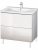 Meuble Pour Lavabo Encastrable Duravit L-Cube à poser 820×481 mm Pin Argent LC660103131