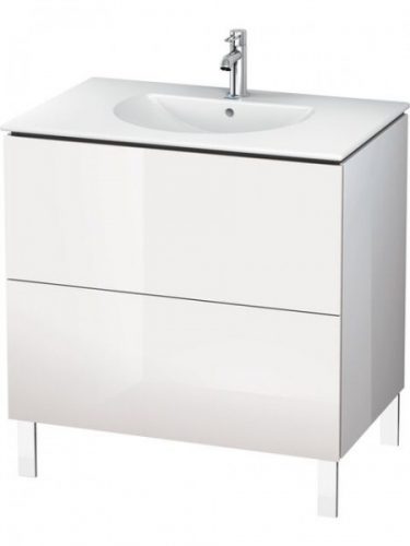 Meuble Pour Lavabo Encastrable Duravit L-Cube à poser 820×534 mm Pin Argent
