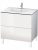 Meuble Pour Lavabo Encastrable Duravit L-Cube à poser 820×534 mm Pin Argent