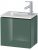 Meuble Pour Lavabo Encastrable Duravit L-Cube pour 072343 Version Gauche 294x420x400mm Abricot nacré