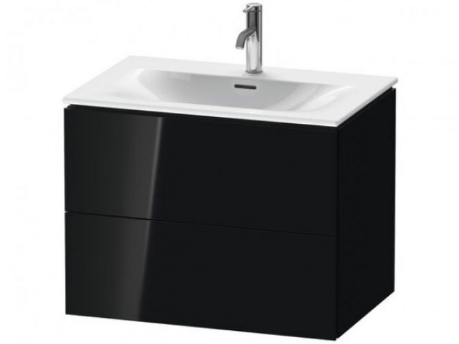Meuble Pour Lavabo Encastrable Duravit L-Cube pour 234473 550x720x481mm Blanc brillant Laqué